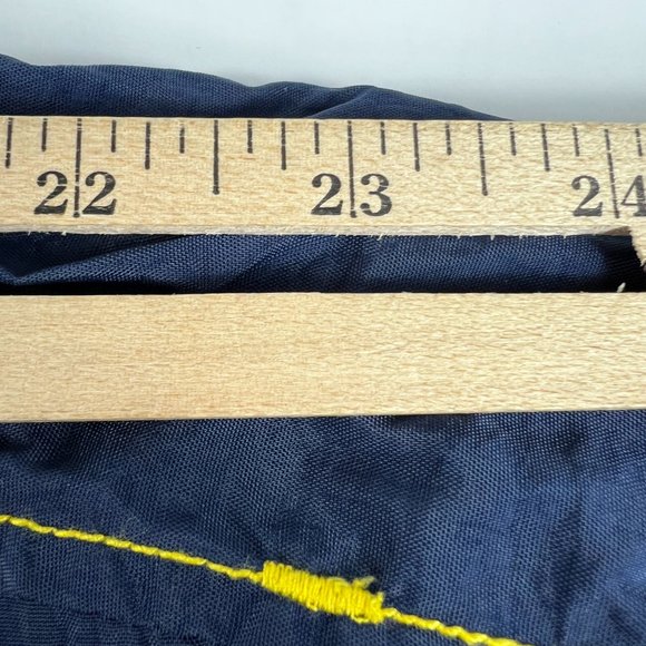 VTG 90s Nike Michigan Wolverines Jacket Small Blue Yellow Stitch Full Zip Coat - Picture 16 of 16